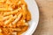 Rigatoni penne pasta creamy tomato