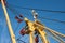 Rigging of a Dutch fishing cutter