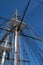Rigging on the USS Constitution