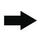 Right arrow black simple icon