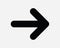Right Arrow Icon Next Skip Forward Point Pointer Navigation Direction Traffic Road Sign Turning Turn Symbol Vector Graphic Clipart