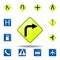 right bend icon. set of road signs icon for mobile concept and web apps. colored right bend icon can be used for web and mobile