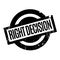 Right Decision rubber stamp