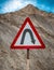 right hair pin bend sign road safety mountain roads