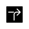 Right horizontal alignment sign black glyph ui icon