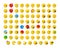 Right-Oriented Isolated Isometric Emojis, Emoticons