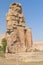 Right statue of the two colossi of Memnon (Egypt)