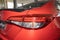 Right Taillight or Tail Lamp of Red Toyota Yaris Ativ 2020 Car in Showroom