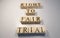 Right to fair trial word from wooden cubes. About law terms
