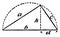 Right Triangle Inscribed In A Semicircle vintage illustration