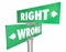 Right Vs Wrong Correct Way Route Direction Signs