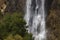 Right where the waterfall of El Salt de Alcoy breaks at nightfall