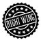 Right wing stamp on white