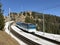 Rigi Mountain railways or Rigi Bergbahnen First cogwheel railway in Europe or die erste Bergbahn Europas