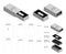 Rigid box for flash drive packaging die-cut mockup