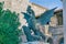 Rijeka Basilisk statue at the Trsat castle court