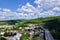 Rijeka City panorama. View of the city.Aerial view of the Rijeka city and highway, Croatia.