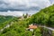 Rijeka, Croatia: Trsat castle sourrounded by green trees.