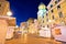 Rijeka main square Korzo evening view