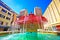 Rijeka square and fountain view