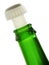 Rim of green bottle.