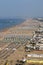 Rimini beach Italy aerial view