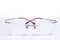 Rimless eyeglasses with crystal stones