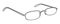 Rimless frame glasses fashion accessory illustration. Sunglass 3-4 view for Men, women, unisex silhouette style, flat