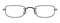 Rimless frame glasses fashion accessory illustration. Sunglass front view for Men, women, unisex silhouette style, flat