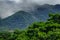 Rincon de la vieja vulcano and misty clouds