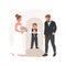 Ring bearer isolated cartoon vector illustration.