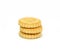 Ring biscuits pile isolated