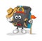 Ring box scout vector. cartoon character