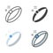 Ring with diamond. Sparkling ring. Wedding assets icon