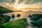 Ring of Dingle Peninsula Kerry Ireland Dunquin Pier Harbor Rock Stone Cliff Landscape Seascape