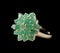 Ring with emerald gemstone