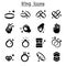 Ring icon set