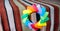 Ring lgbt sign rainbow color stripe