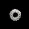 Ring pearl bracelet on a black background