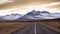 Ring Road at sunset, East Fjords, Iceland, Europe