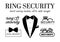 Ring security bundle Ring bearer signs Funny phrases for Wedding party t-shirt Tuxedo with wedding rings Bow tie