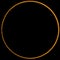 Ring of sun during annular eclipse