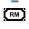 Ringgit currency icon or logo isolated sign symbol vector illustration