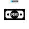 Ringgit currency icon or logo isolated sign symbol vector illustration