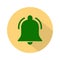 Ringing Bell Flat Icon Vector. Notification Profile Symbol Illustration