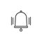 Ringing bell line icon