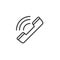 Ringing phone line icon