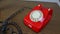 Ringing Red Rotary Phone