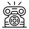 Ringing telephone icon, outline style