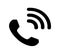 Ringing telephone icon, phone calling symbol